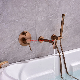 Rose Golden Shower Faucet Set Solid Brass Handle Bathroom Bathtub Mixer Rainfall Hand Shower for The Villa and Hotel