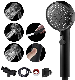  Hand Shower Head with Hose and on off Switch Low-Reach Wand Holder Black