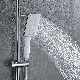  Rock Pattern Shelf Dual Function Hot and Cold Massage Rain Shower Head Set