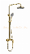 Fashion Color Golden 3 Way Bathroom Brass Faucet Shower Mixer manufacturer