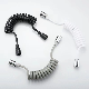 H-21 PVC Spring Shower Hose White Black manufacturer