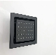 Black Shower Head Body Spray Square Brass Shower Side Wall Jet Concealed Installation