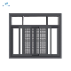  Hurricane Impact Soundproof Aluminum Sliding Window Doors Low-E Glass Sliding Aluminum Window