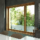 Z136 Brazilian Rosewood Narrow-Edge Flat Passive Doors and Windows Aluminum Wood Composite Window Anti-Deformation Process