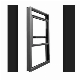 Turn Types Free Design Double Tempered Glass Aluminium Sliding Window