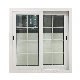 New Design Cheap Soundproof Sliding Double Glass Aluminum Window with Grill Design