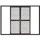 House Apartment Double Glazed Aluminum Swing Double Tempered Glass Window Mosquito Net