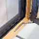  a-85g German-Style Wooden Window Featuring High-Grade New Steel Frame, Inward-Opening, Inward-Tilt Mechanism, and Premium Integrated Insect Screen