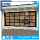  Commercial Transparent Clear View Acrylic Polycarbonate or Tempered Glass Aluminium Alloy Framless Sliding Sectional Overhead Roll up Garage Door for 4s Shop