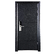  Hot Selling Black Color Power Coating Surface Steel Security Main Entrance Door