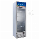  218L Supermarket Display Showcase Freezer One Single Glass Door with Solar Power Energy Saving