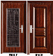  Entry Doors Swing Stainless Steel Exterior Latest Design Finished Double Main Entrance Safety Front Twins Door