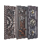 Foshan Customerized Wholesale Steel Security Metal Aluminium Door