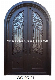 Half Circle Black Wrought Iron Security Steel Metal Door Wg-Sg-21