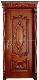  2 Hours Fireproof Low Price India Pakistan Carving Models Double Main Door Pictures Interior Panel Simple Design Teak Wood Door (EF-V023)