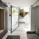 Modern Aluminium Double Glazed Glass Pivot French Door for Villa