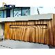  Custom Flush Mount Panel Wood Timber-Look Vertical Slats Decorative Battens Modern Sectional Garage Door