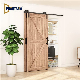 Interior Internal Overlap Bypass Sliding Barn Door Solid Core Wood Doors