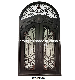  Round Head Wrought Iron Entrance Security Steel Meal Door