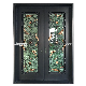 Popular Double Outside Villa Security Wrought Iron Metal Steel Door