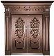 Art Style Exterior Entrance Security Metal Steel Copper Door (W-GB-04)