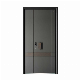  Authentic Single Open Steel Front Entrance Aluminum Wood Door
