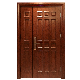 Exterior Interior Fireproof Melamine Surface Fire Prevention Emergency Safety Security Fire-Rated Solid Wood Steel Wooden Solid Timber Doors manufacturer