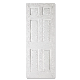  Modern Prehung 6 Panels Interior White Wooden Hollow Core HDF Moulded Door for House