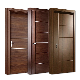  Interior Bedroom Veneer MDF Wooden Timber Door Modern Walnut Solid Wood Doors Designs