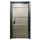 Main Door Steel Project Panel Simple Design Flush Single Outside Door Metal Houses Exiterior Door manufacturer