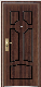  French Style Steel Wooden Armored Door (YF-G9021)