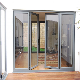 Slim Narrow Frame Glass Door Interior Swing Casement Aluminum Convenience Store Aluminum Glass Doors