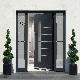 Exterior Security Black Aluminum Pivot Door with Good Price