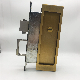 Us Market Gold Zinc Alloy Sliding Concealed Square Handle Hook Lock with Round Cylinder manufacturer