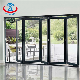  Zhtdoors Thermal Break Folding Doors Glass Aluminum Folding Screen Door