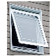  Fashion Aluminium Glass Small Toilet Hung Window