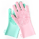 Hot Selling Portable Kitchen Accessories BPA Free Dish Washing Silicone Cleaning Gloves manufacturer