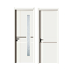  Project White Living Bedroom PVC Composite Door WPC Door Skin