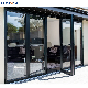  Customized Windproof Bi-Fold Doors Modern Design Aluminium Folding Patio Folding Glass Door