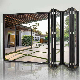  Modern White Aluminum Bi-Folding Door Glass Interior Folding Door