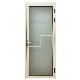  Beautiful Frosted Glass Interior Solid Wooden White Internal Door for Bathrooms