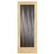 High Quality Engineered Wooden Door with Ribbed Glass/Bamboo Casting Glass for Toilet