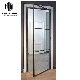 Modern Heavy Duty Commercial Black Painted Indoor Glass Door