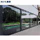 Modern Design Heavy Double Tempered Glass Aluminum Graphic Design Sliding Glass Doors manufacturer