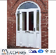 Conch Profile Tempered Glass Arch Form UPVC Entrance Door PVC Casement Door