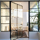 Steel Glass Crittall Internal French Patio Doors with Side Windows manufacturer