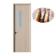  Project Interior Sliding PVC Skin Door WPC Solid Wood Doors Design for Hotel Hospital