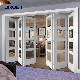 High Quality Wholesale Louvre Dubai PVC Bi Folding Bifold Bathroom Profile UPVC Doors manufacturer