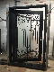 Hot DIP Galvanised Hand Forged Custom Exterior French Door Wrought Iron Door Double Entry Doors Flush Door manufacturer