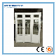 Roomeye UPVC Casement Door with Shutter/Jalousie/Louver Double Glass with Girll